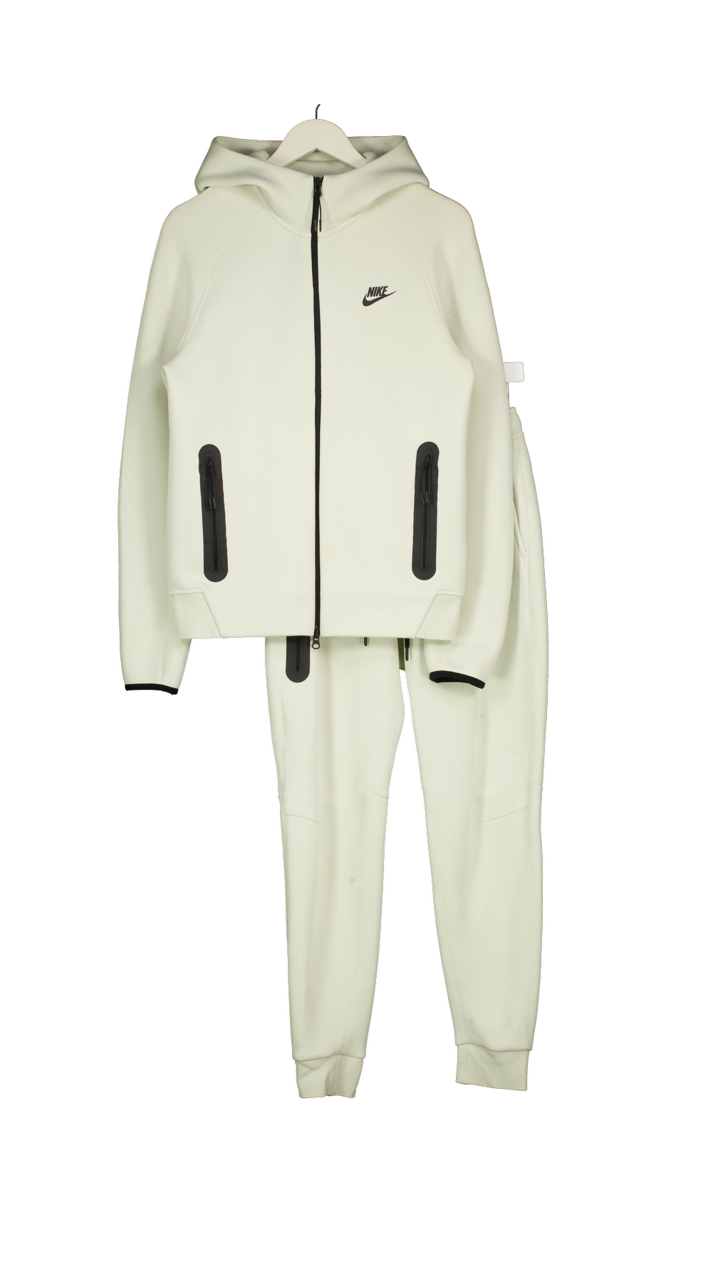 NIKE Beige 2-piece Tech Fleece Hoodie And Jogger Set UK S
