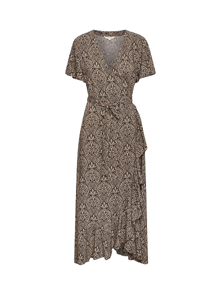 Part Two Beige Clarina Short Sleeve Dress UK 14