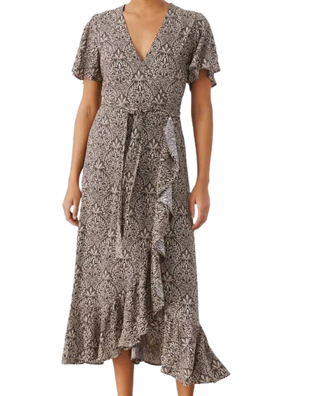 Part Two Beige Clarina Short Sleeve Dress UK 14