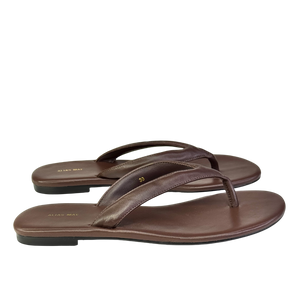 Alias Mae Chocolate Brown Leather Toe Thong Sandals UK 6 EU 39