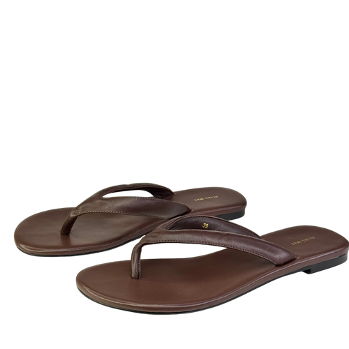 Alias Mae Chocolate Brown Leather Toe Thong Sandals UK 6 EU 39