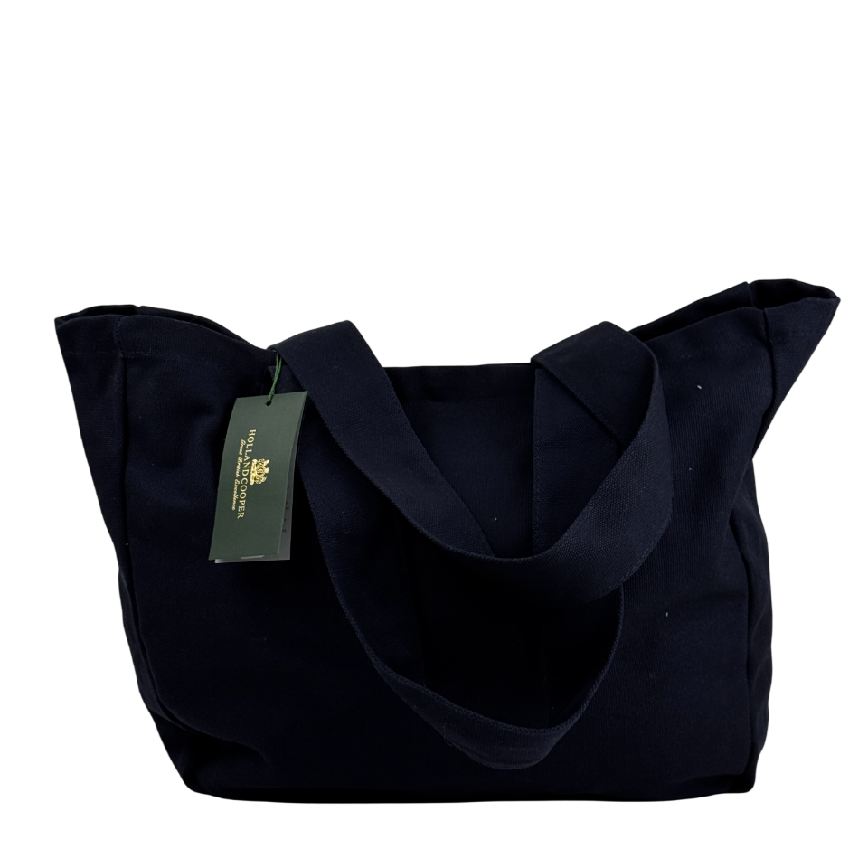 HOLLAND COOPER Essential Tote Bag Navy Blue / Ecru