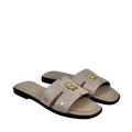 Holland Cooper Monogram Slides Dusty Pink Croc UK 6 EU 39 👠
