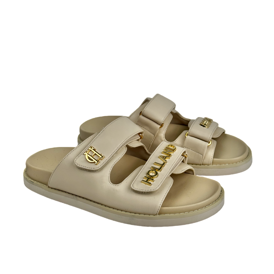 HOLLAND COOPER Cream Abbot Slide Sandals UK 4 EU 37 👠