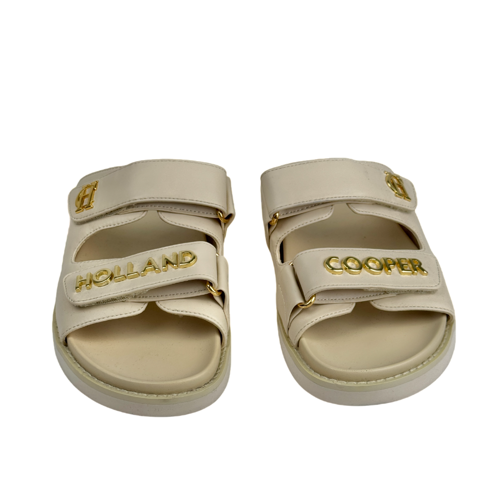 HOLLAND COOPER Cream Abbot Slide Sandals UK 4 EU 37 👠