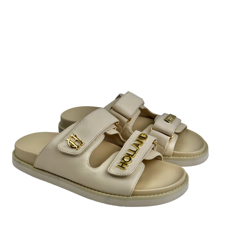 HOLLAND COOPER Cream Abbot Slide Sandals UK 4 EU 37 👠