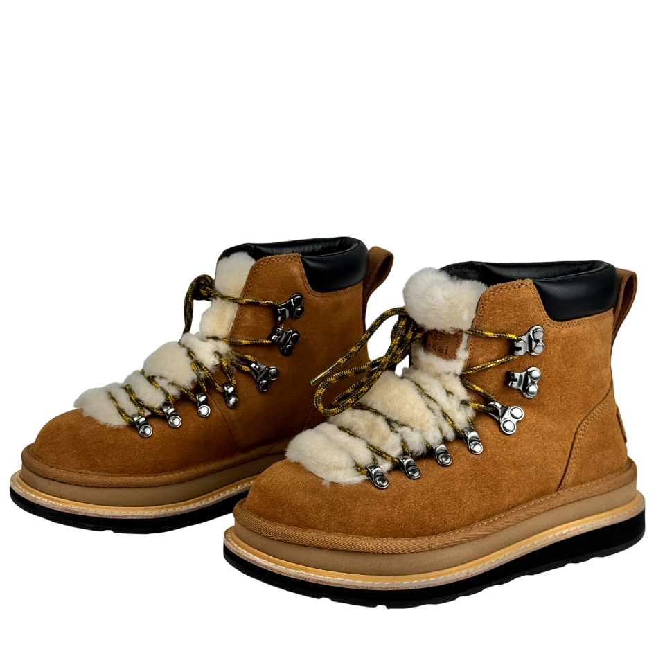 UGG X Sacai Chestnut Brown All Gender Ugg Sacai Hiker Boots UK 4 EU 37 👠