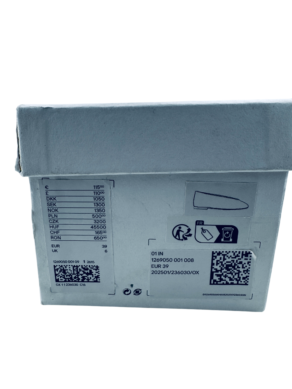 COS Black Leather Ballerina Flats UK 6 EU 39 👠