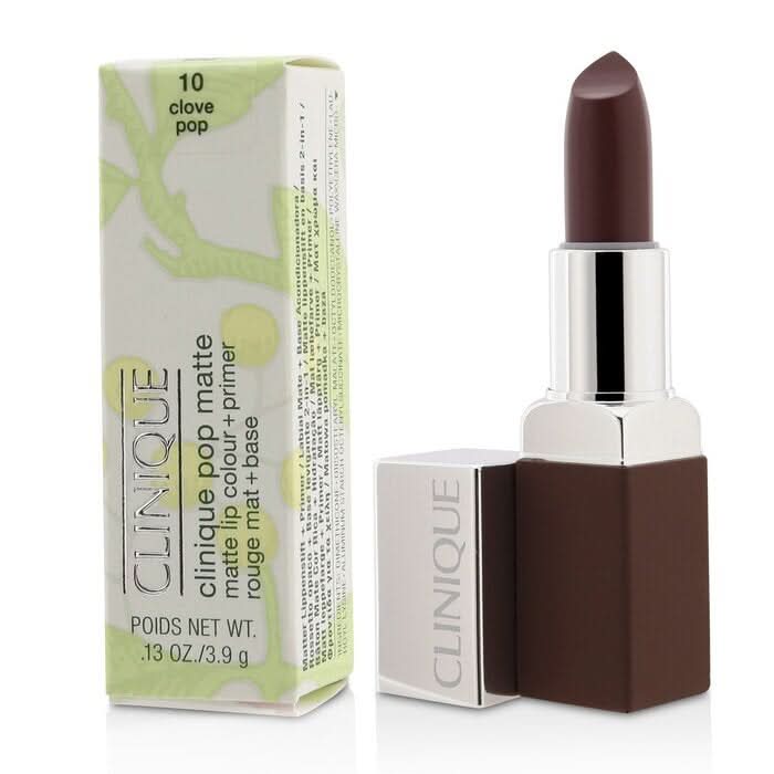 Clinique Pop Matte Lip Colour + Primer 10 Clove Pop 3.9g