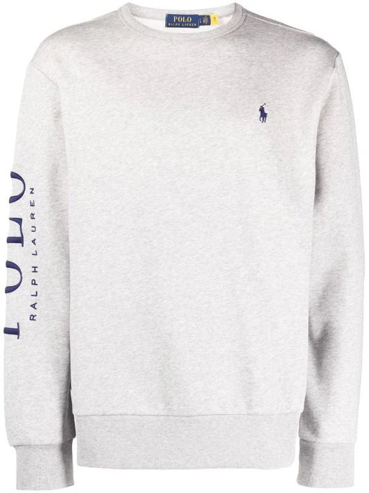 Polo Ralph Lauren Grey Logo Embroidered Fleece Sweatshirt BNWT UK S