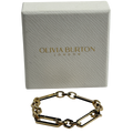 OLIVIA BURTON Trend Edition Hex Link Yellow Gold Plated Bracelet