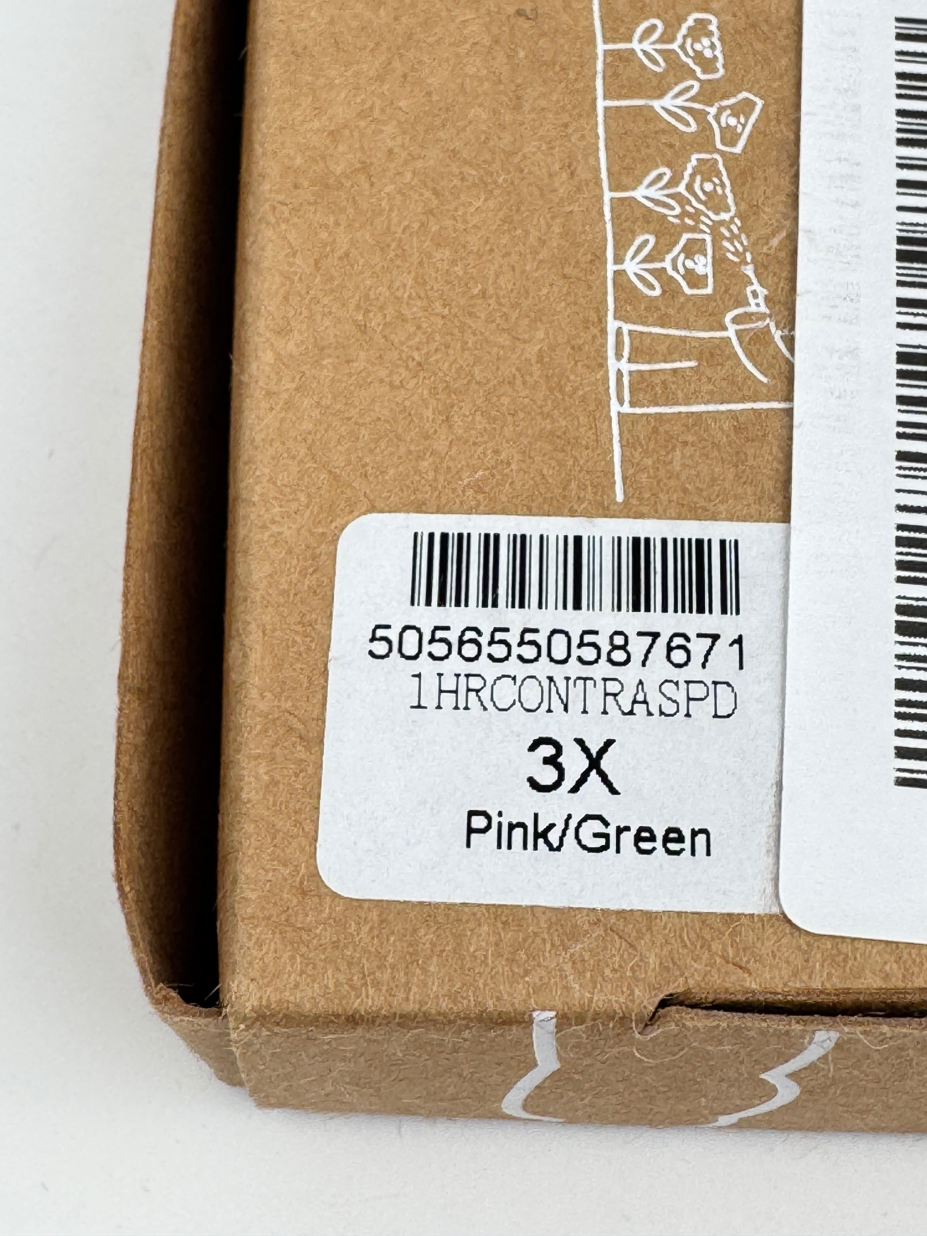 STRIPE & STARE Pink High Rise Knickers UK XXXL