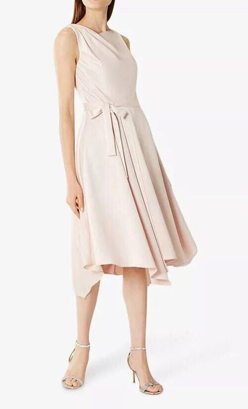 Coast Blush Pink Savannah Soft Midi Dress BNWT UK 12