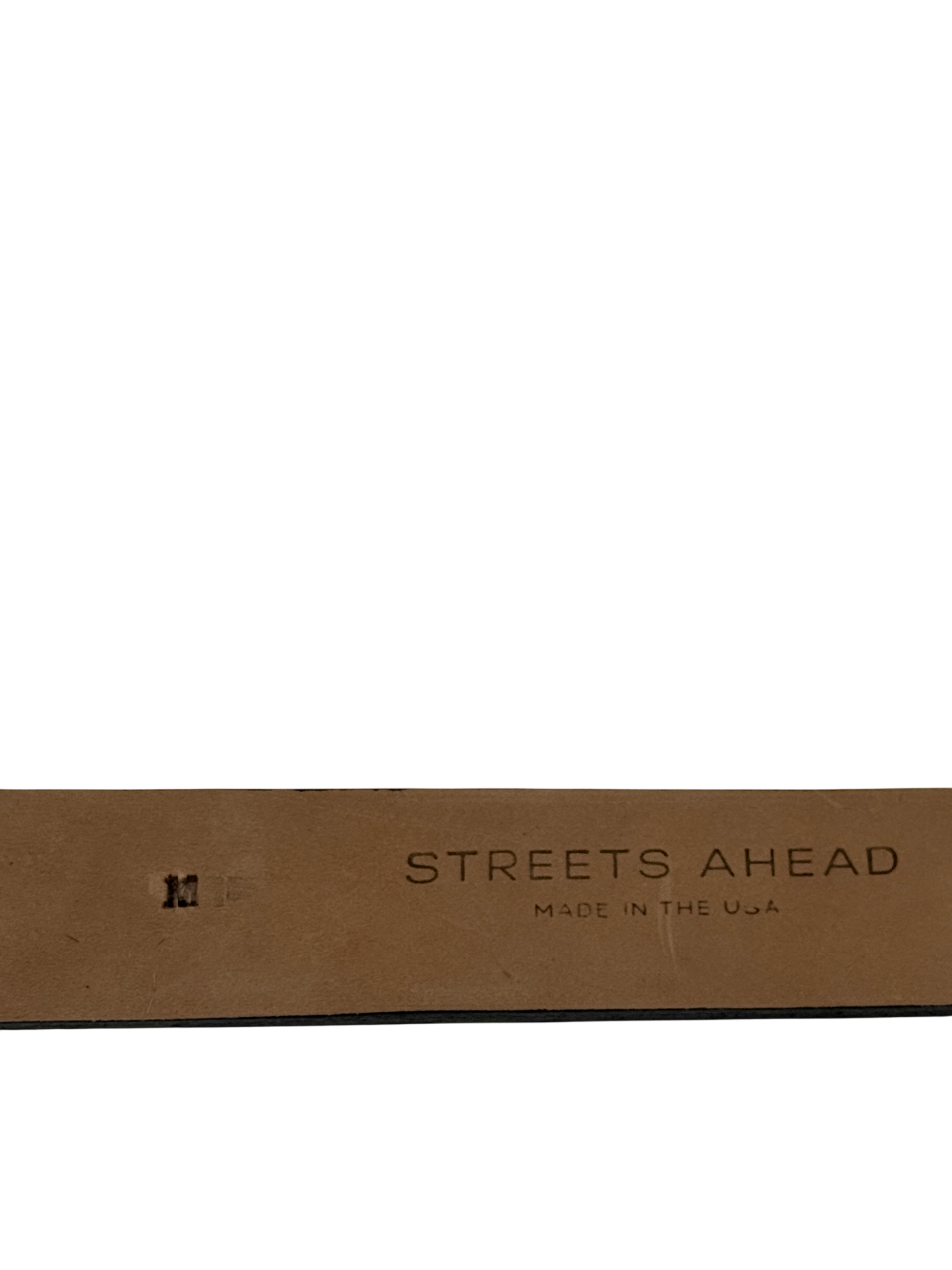 STREETS AHEAD Brown Italian Hair-on Leather Animal Print Vixen Belt UK M