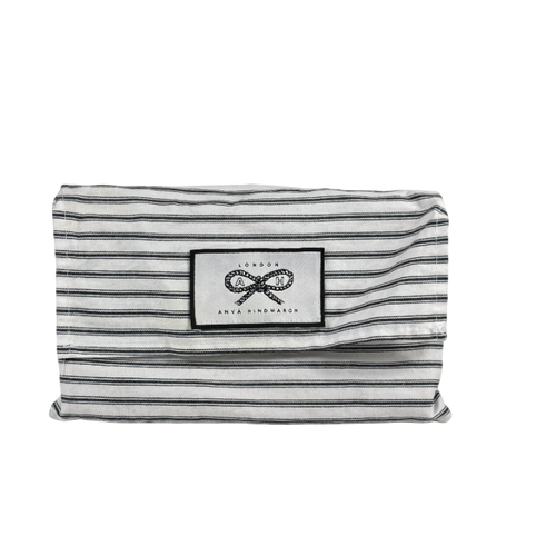 ANYA HINDMARCH Nude Woven Raffia Clutch Bag
