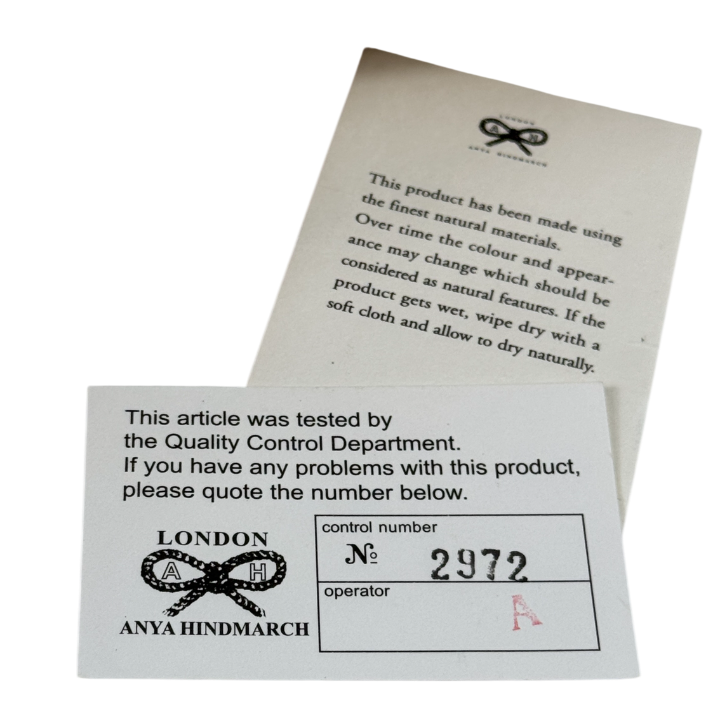 ANYA HINDMARCH Nude Woven Raffia Clutch Bag