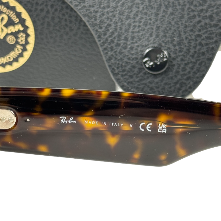 RAY-BAN Brown Tortoise Rb0840s Mega Wayfarer Sunglasses In Case