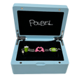 POUBEL Recycled Rhodium Plated Sterling Silver Complete Colton Charm Link Bracelet