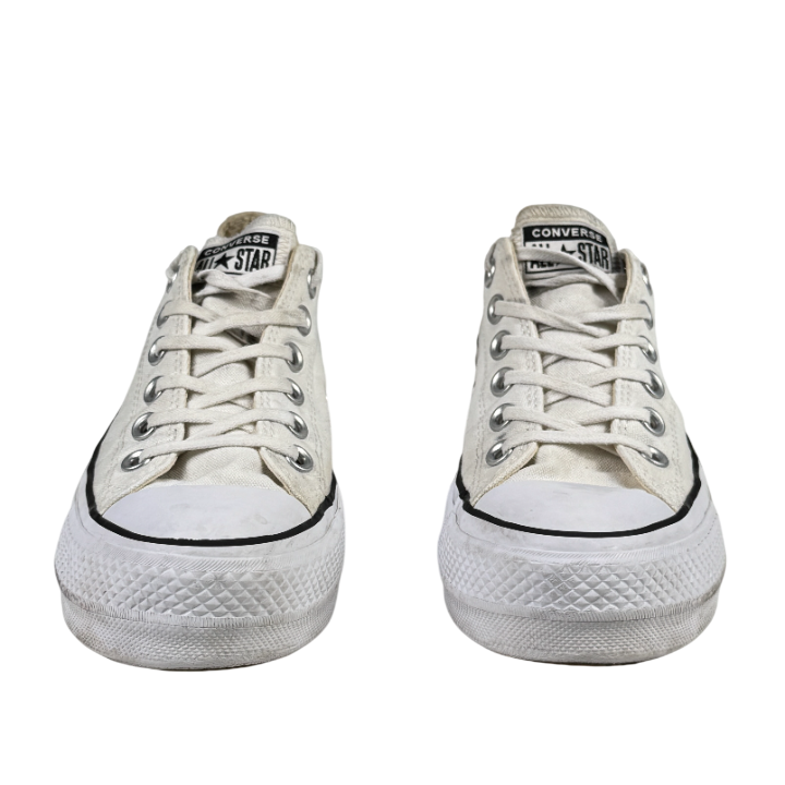 Converse White Off-white Flatform Trainers UK 4.5 EU 37.5 👠