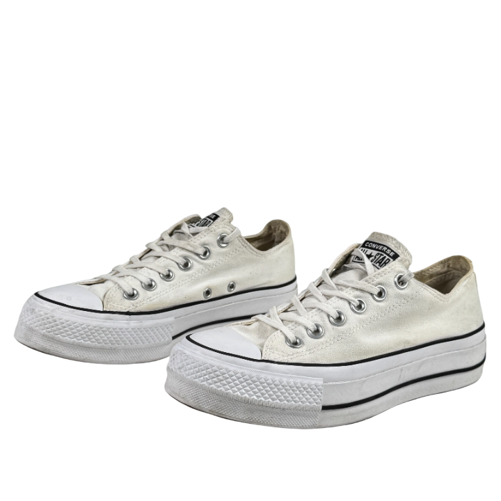 Converse White Off-white Flatform Trainers UK 4.5 EU 37.5 👠