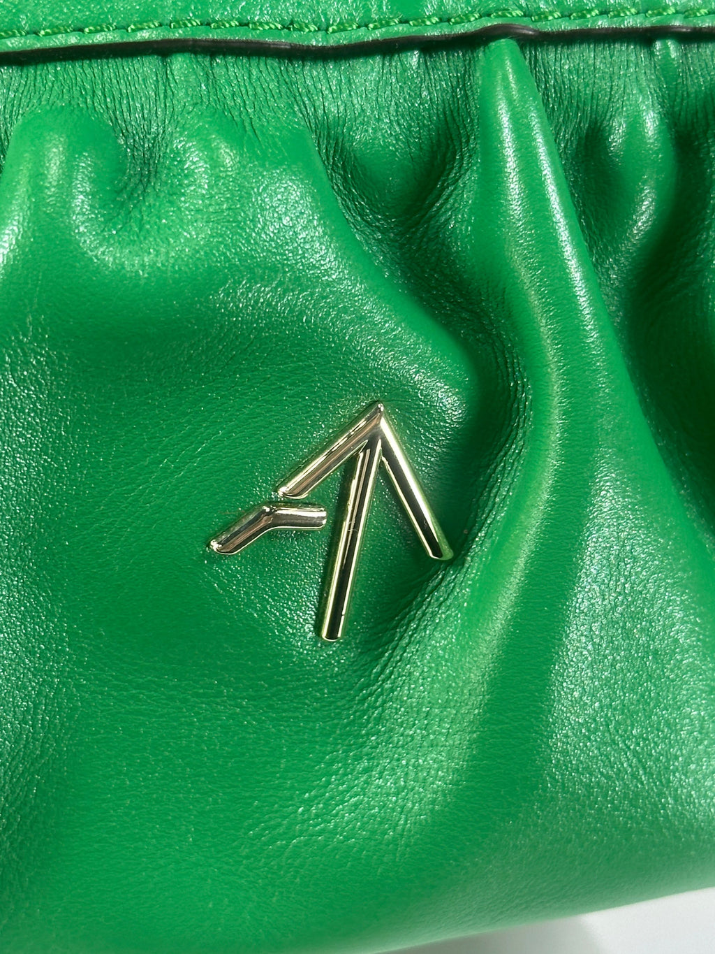 Green Manu Atelier Mini Cylinder Zip-up Shoulder Bag