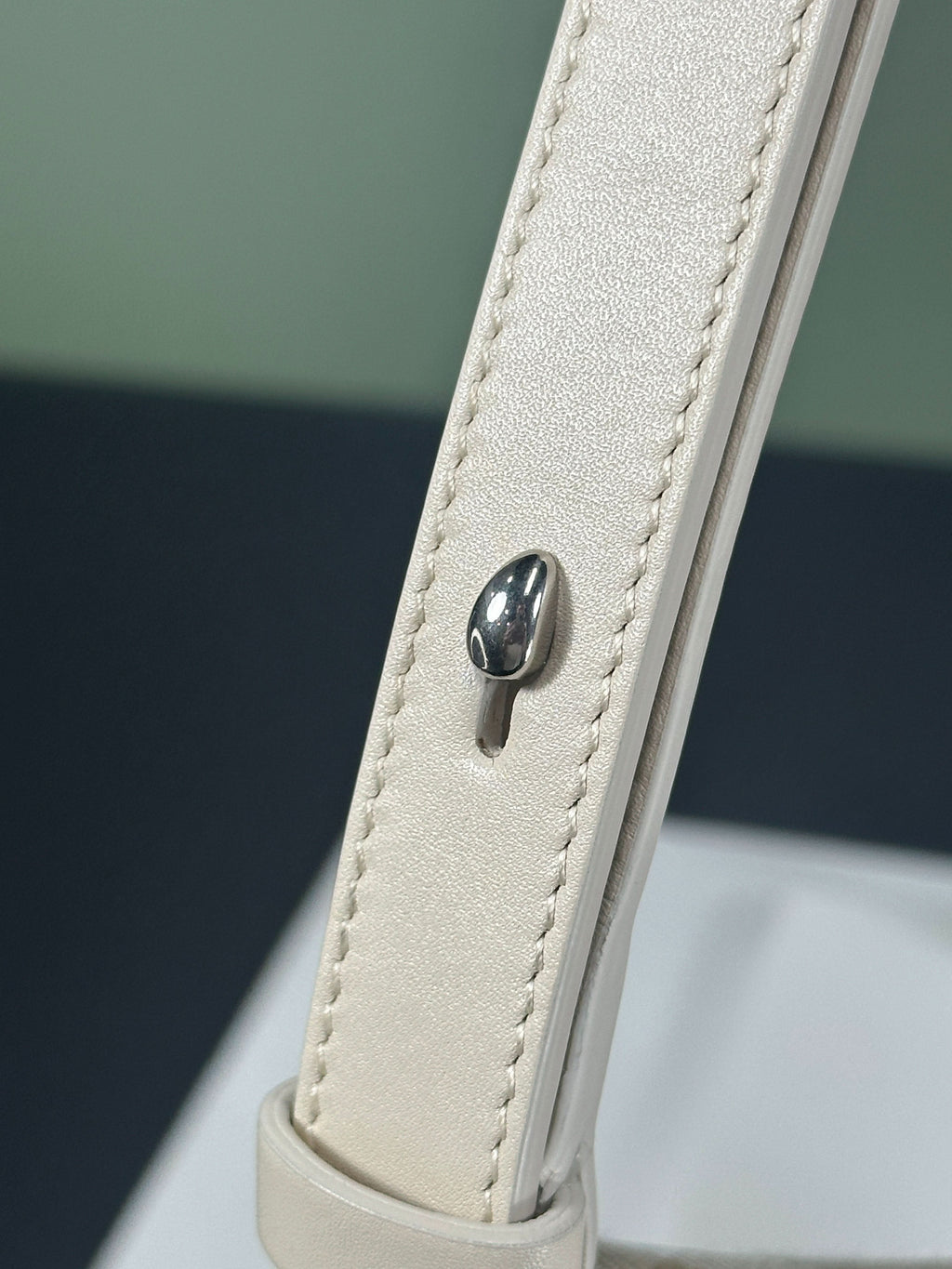 Burberry Rocking Horse Mini Beige Check / Ivory Leather-trimmed Crossbody Bag