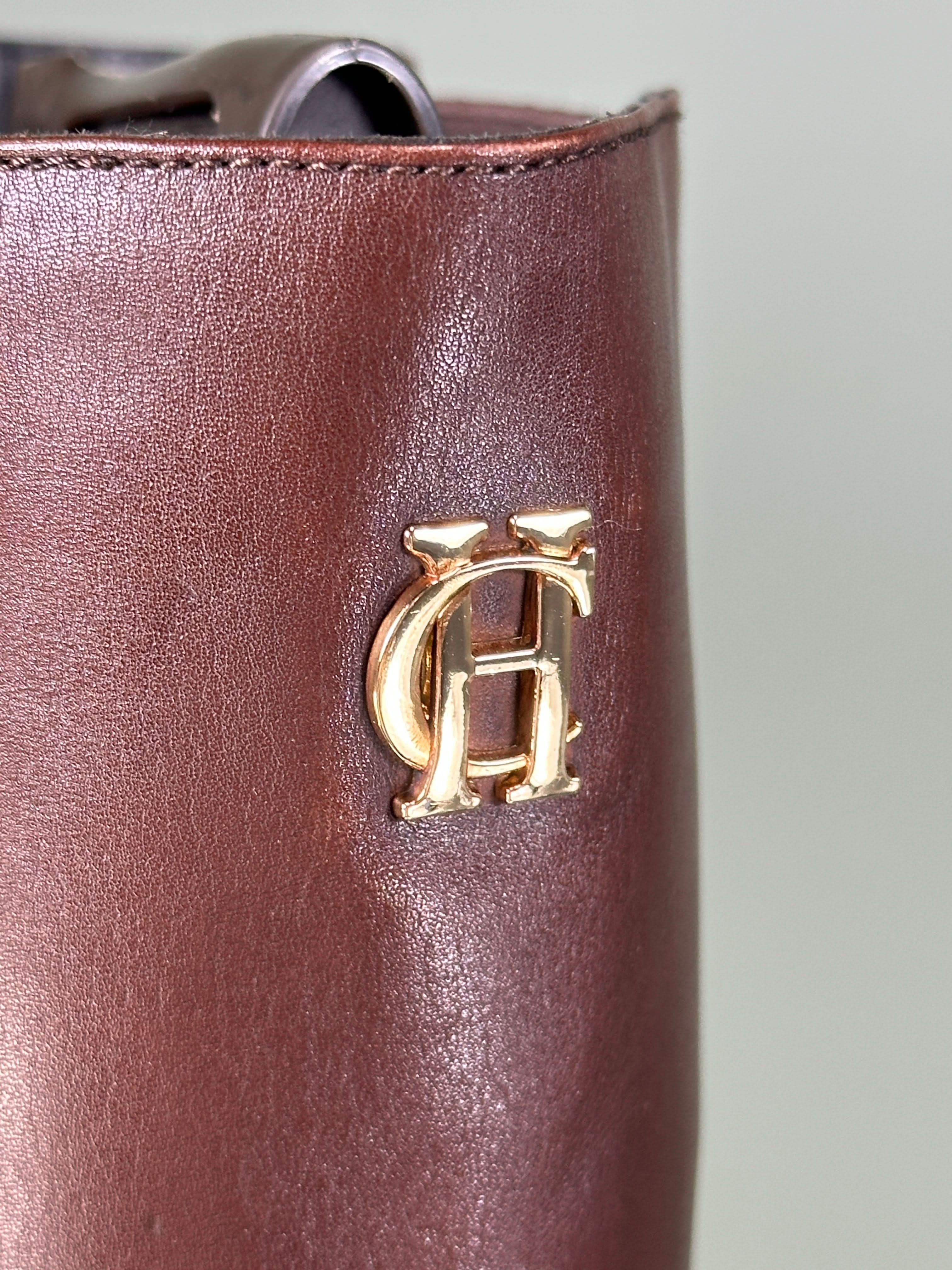 Holland Cooper Brown Astoria Leather Knee Boots - Rich Chocolate UK 7 EU 40 👠