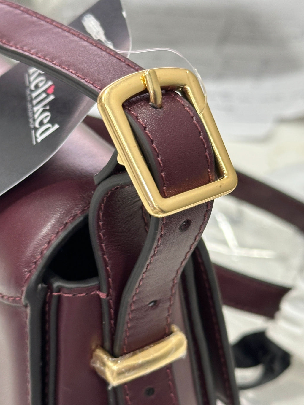 3.1 Phillip Lim Wine Red Leather ID Leather Shoulder Bag