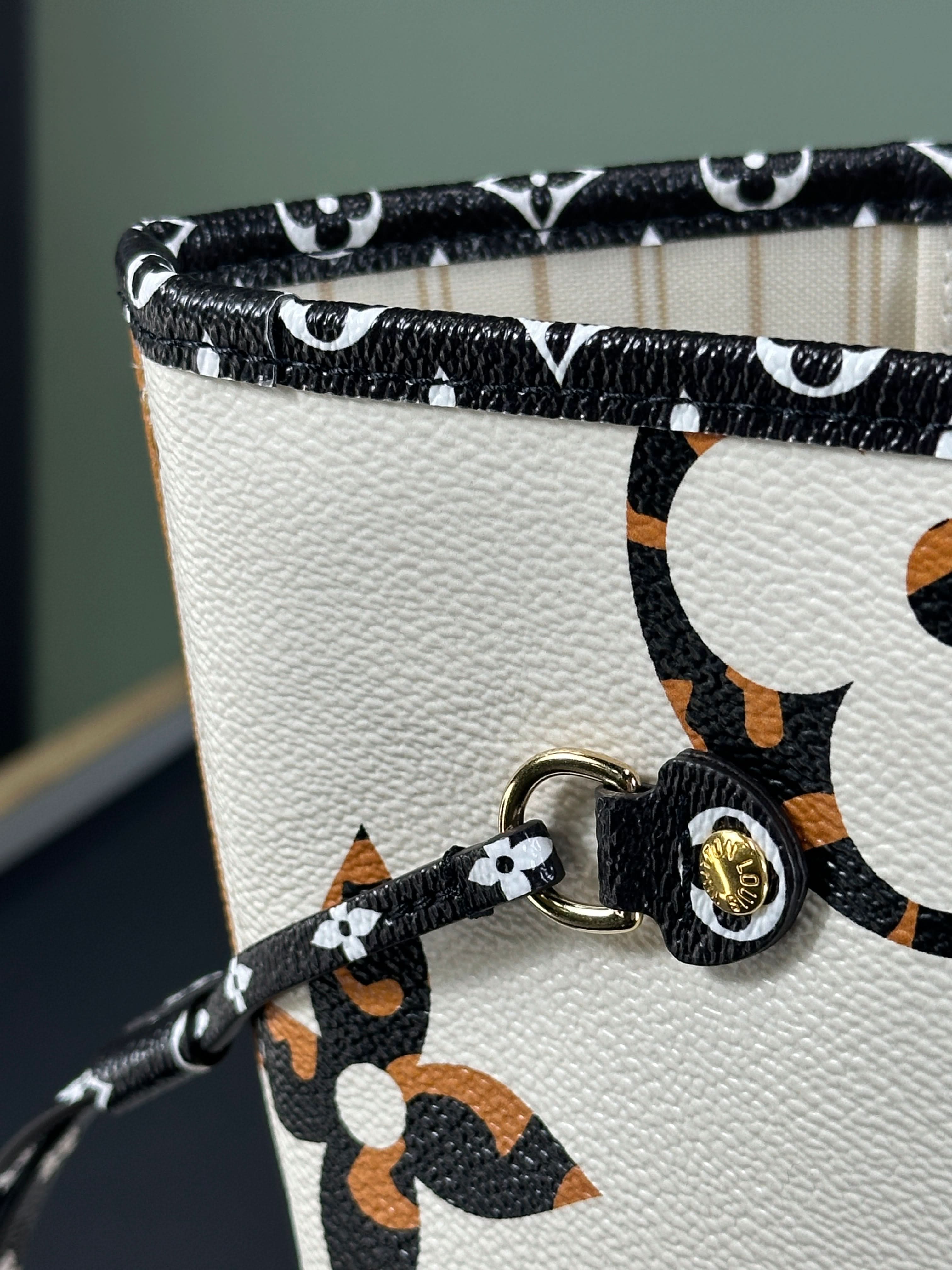 Louis Vuitton Ltd.edition Jungle Neverfull Mm Ivory/ Multicoloured Handbag