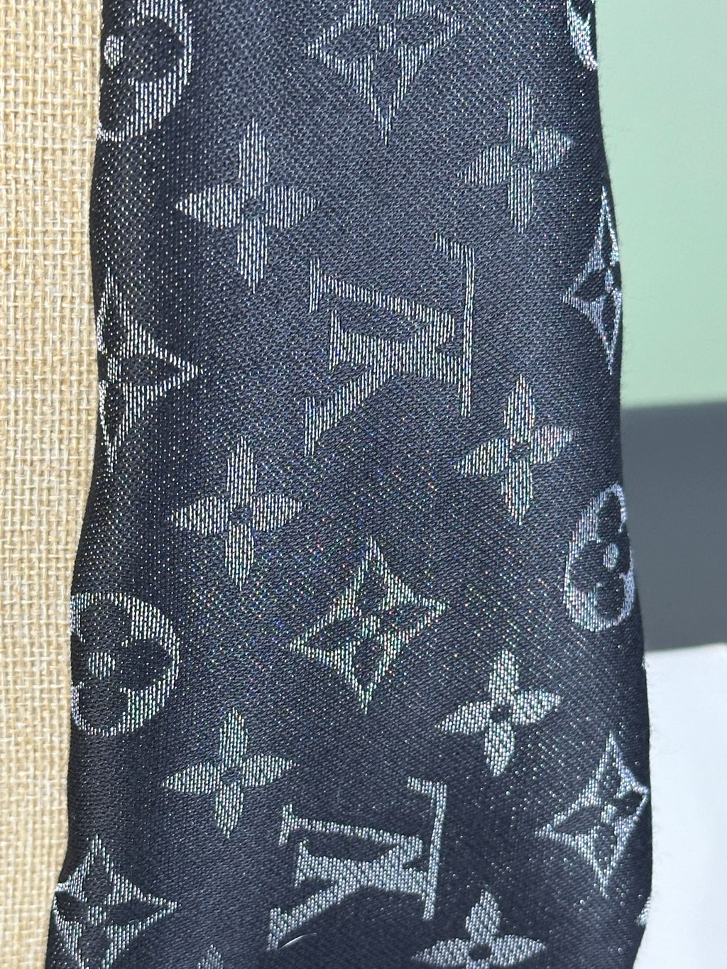 Louis Vuitton Black M75123 Monogram Shine Shawl