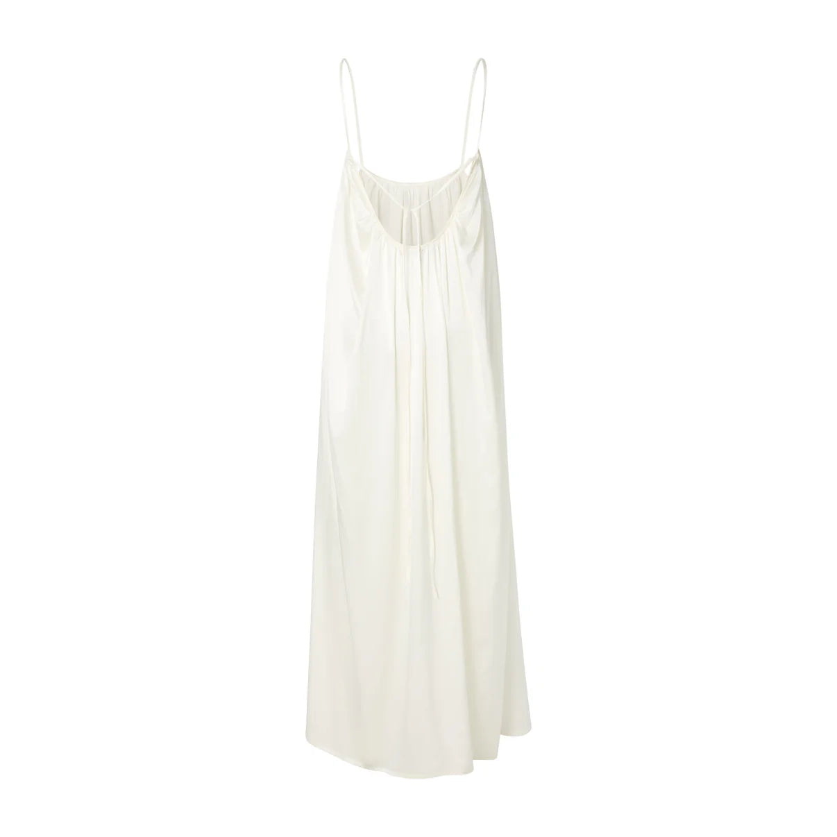 MANDIBREEZE X Lovisa Barkman White Lovisa Silk Open Back Dress UK XS
