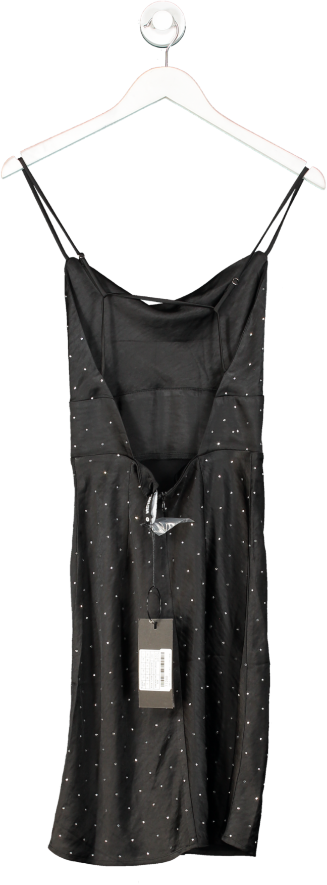 WRSTBHVR Mira Dress Black Crystal UK 10