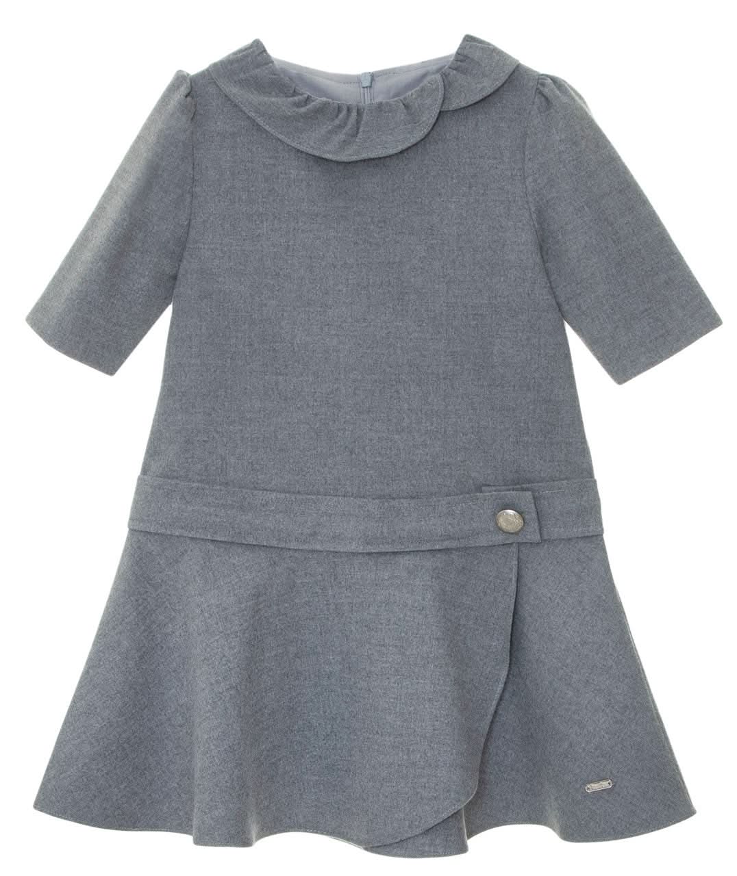 Patachou Grey Girls Drop Waist Dress BNWT 6 Years