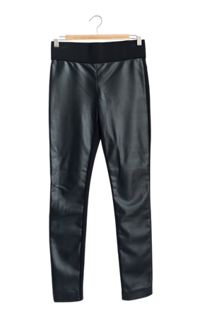 CLUB MONACO Black Faux Leather Leggings Us2 UK 6