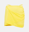 Nensi Dojaka Yellow Asymmetric Mini Skirt  UK S