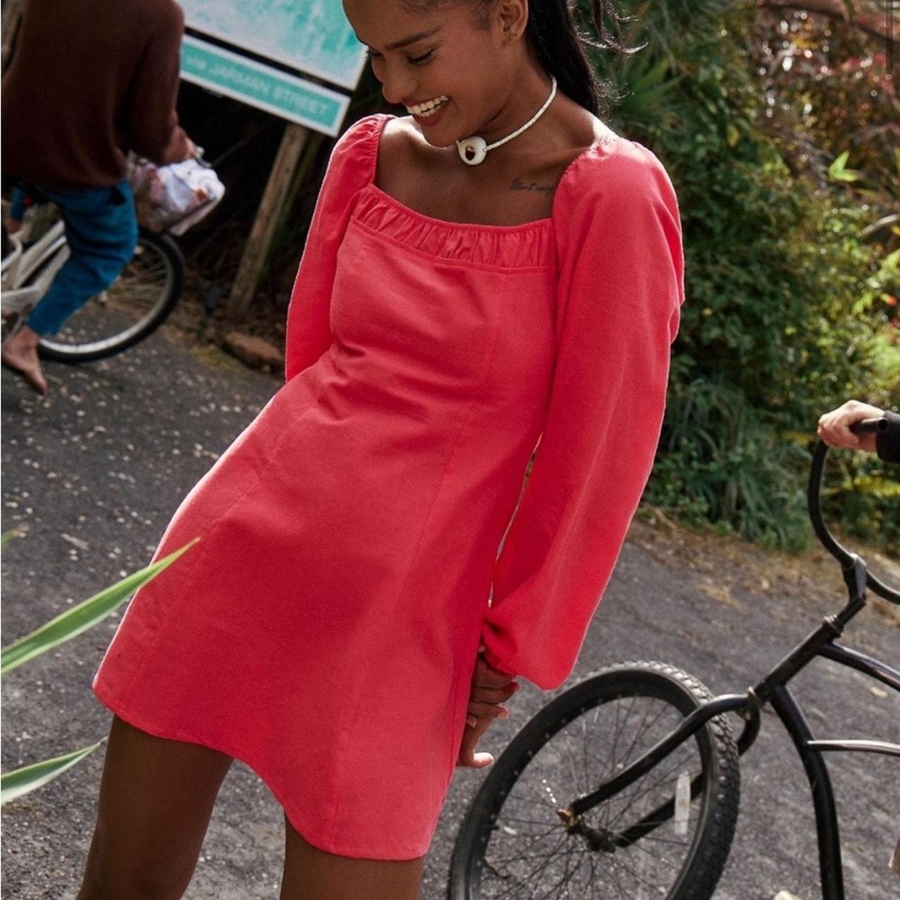 Free People Pink Forget Me Not Mini Dress UK M