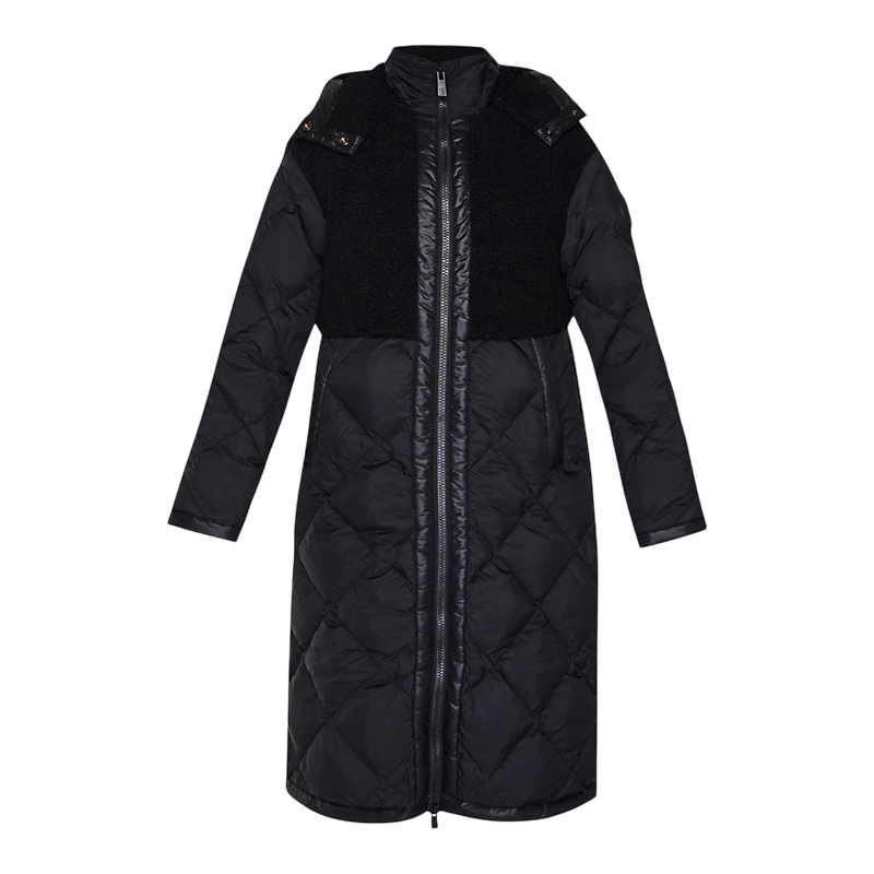 Sweaty Betty Quilted Water resistant Longline Puffer Coat In Black