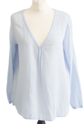 Ba&sh Baby Blue Cotton Top UK 6
