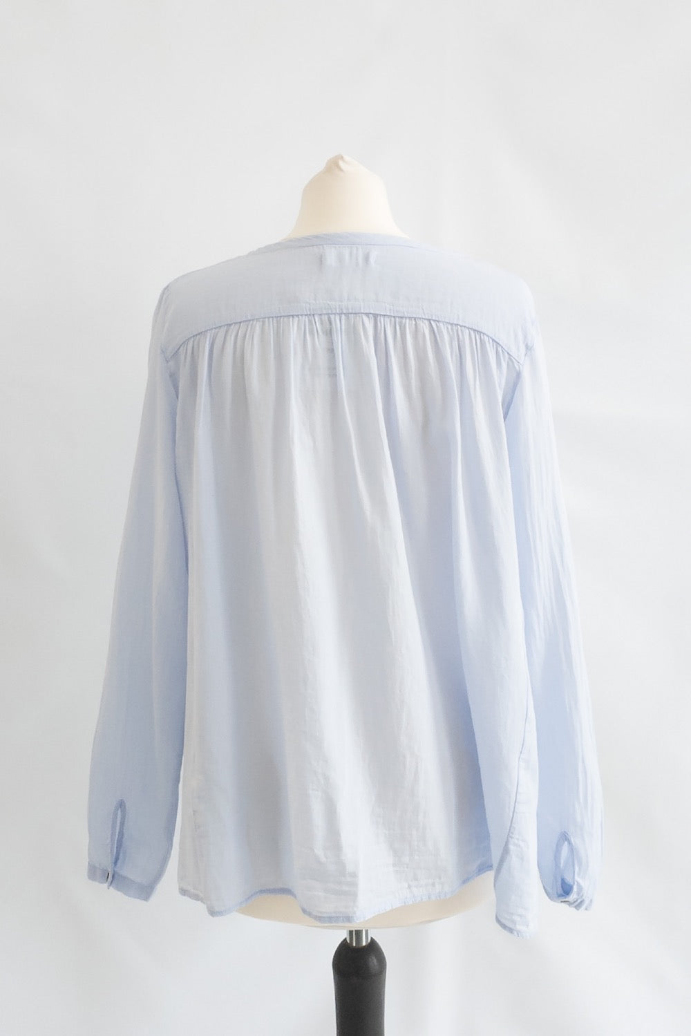 Ba&sh Baby Blue Cotton Top UK 6