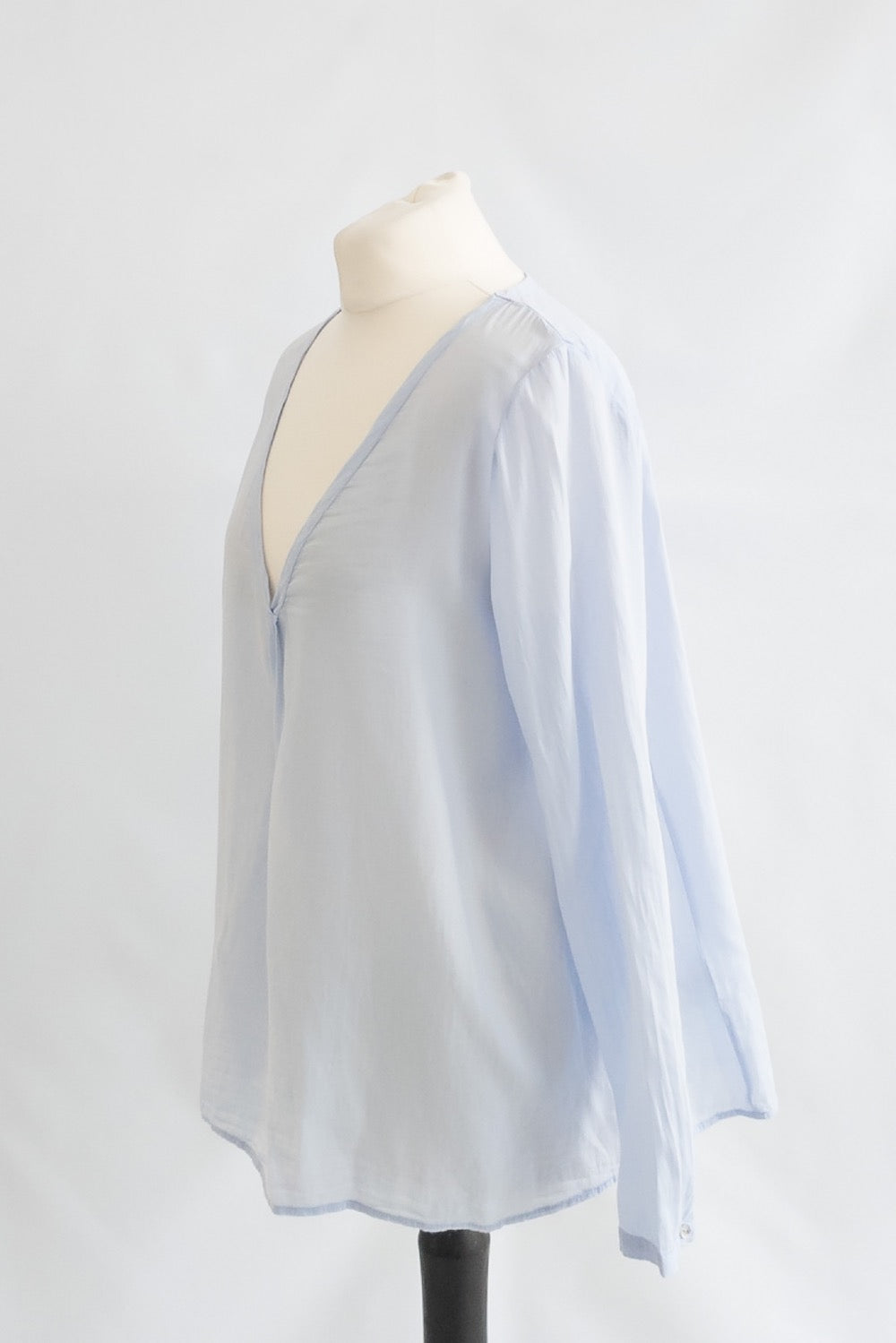 Ba&sh Baby Blue Cotton Top UK 6