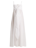 Three Graces London White 100% Fine Linen Adele Maxi Dress UK 8