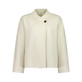 REBE Cream Brushed Cashmere / Wool Cocoon Ramona Jacket UK S