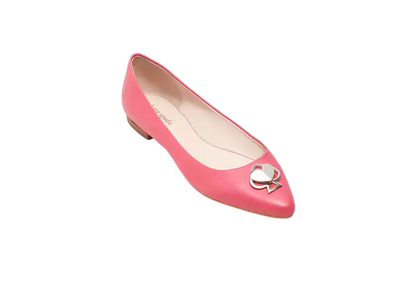 Kate Spade Pink Leather Noah Flats UK 8 EU 41 👠