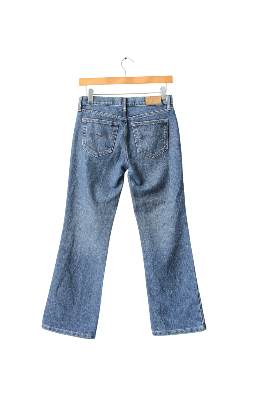 Tommy Hilfiger Mid Blue Low Rise Boot Jeans - Petite Fit US2 UK 6