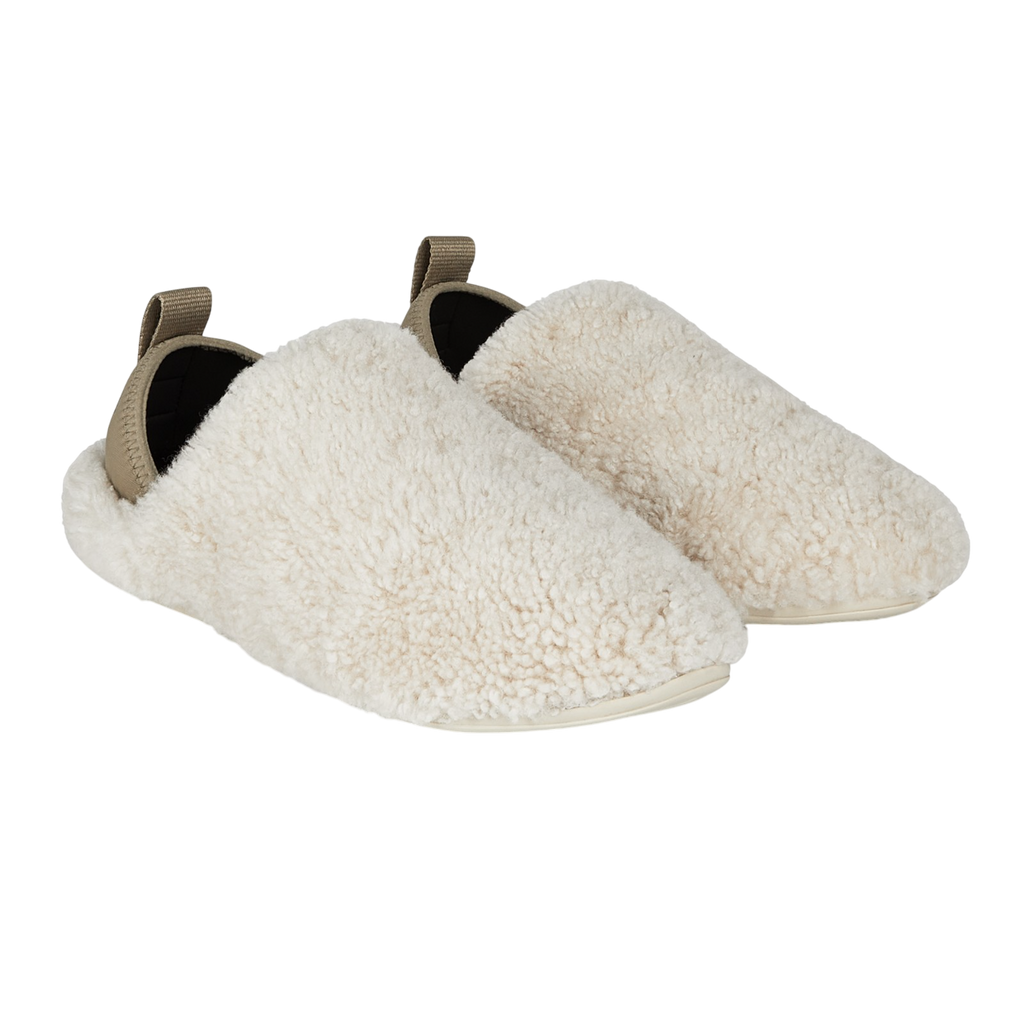 Mahabis Cream Meribel Natural Shearling Slippers UK 7.5/8 EU 42