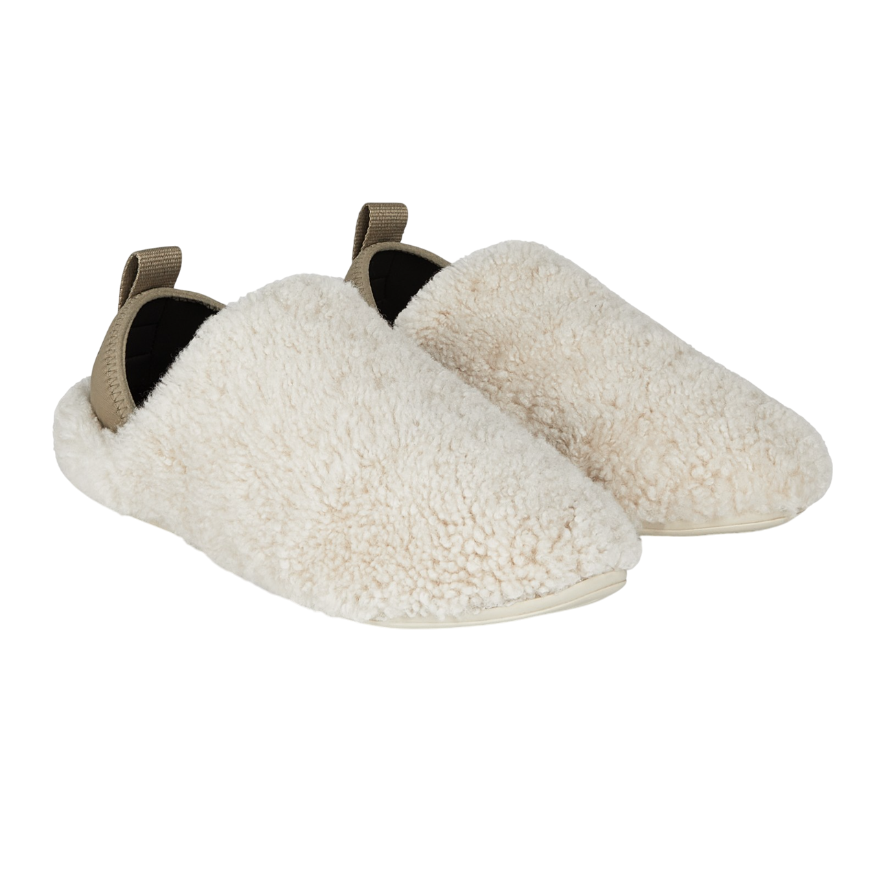 Mahabis Cream Meribel Natural Shearling Slippers UK 7.5/8 EU 42
