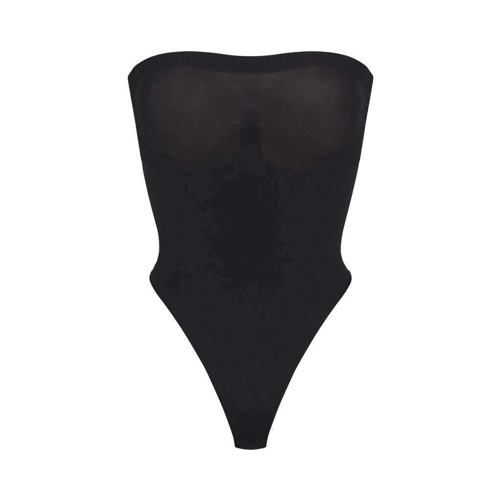 SKIMS Onyx Seamless Sculpt Thong Bodysuit S