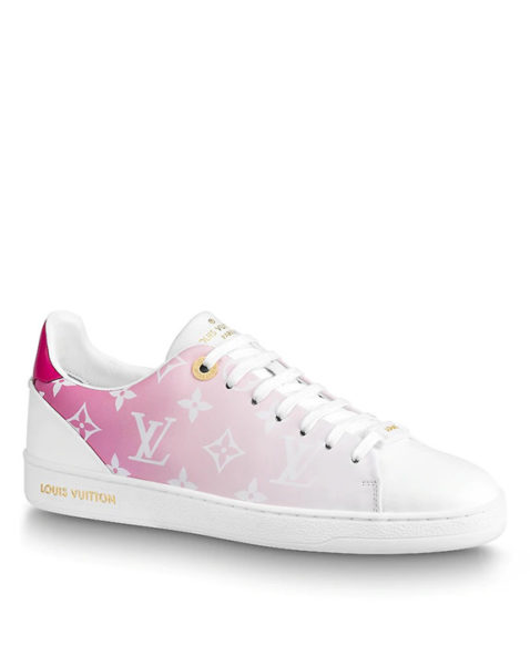 Louis Vuitton White Pink Ombre Front Row Sneakers / Trainers UK 3.5 EU 36.5 👠