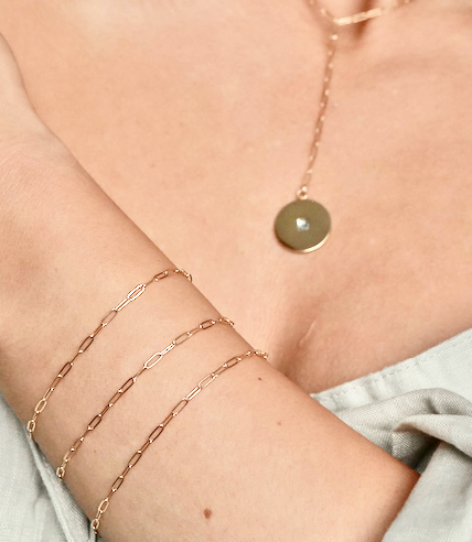 Katri's Jewellery 14kt Yellow Cold Coin Necklace