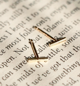 Katri's Jewellery 14kt Yellow Gold Plated Bar Stud Earrings